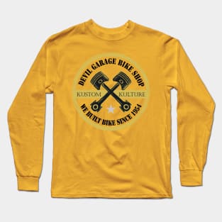 devil garage bike shop Long Sleeve T-Shirt